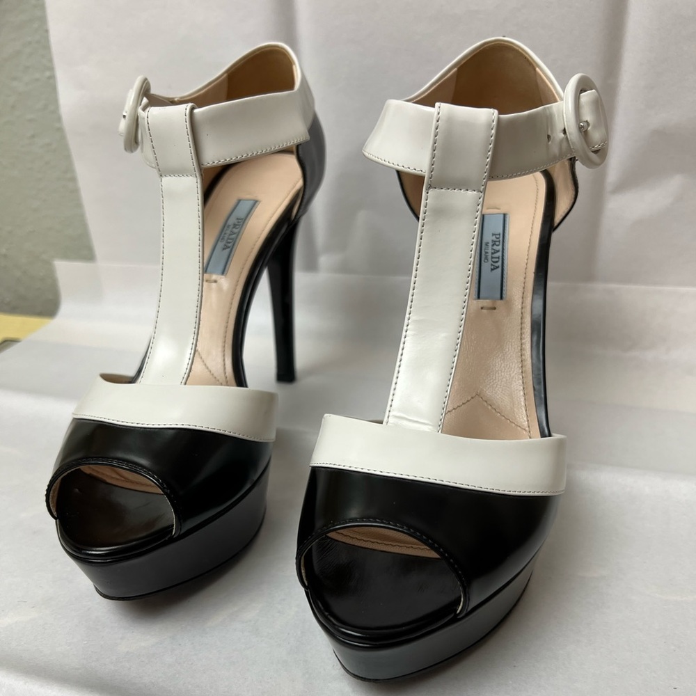 Prada platform sandals.